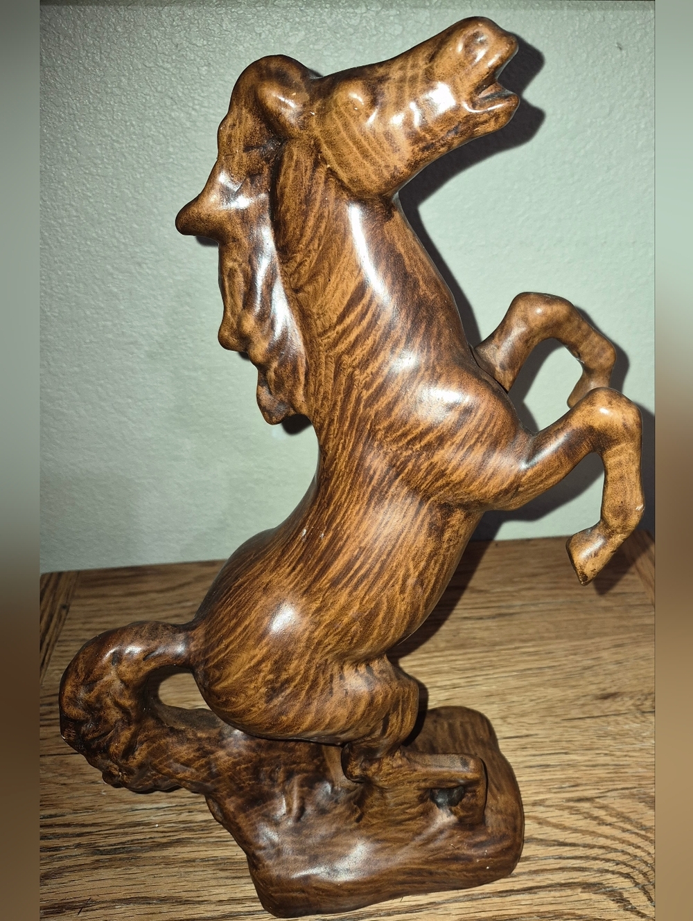 Vintage Ceramic Stallion Horse Statue